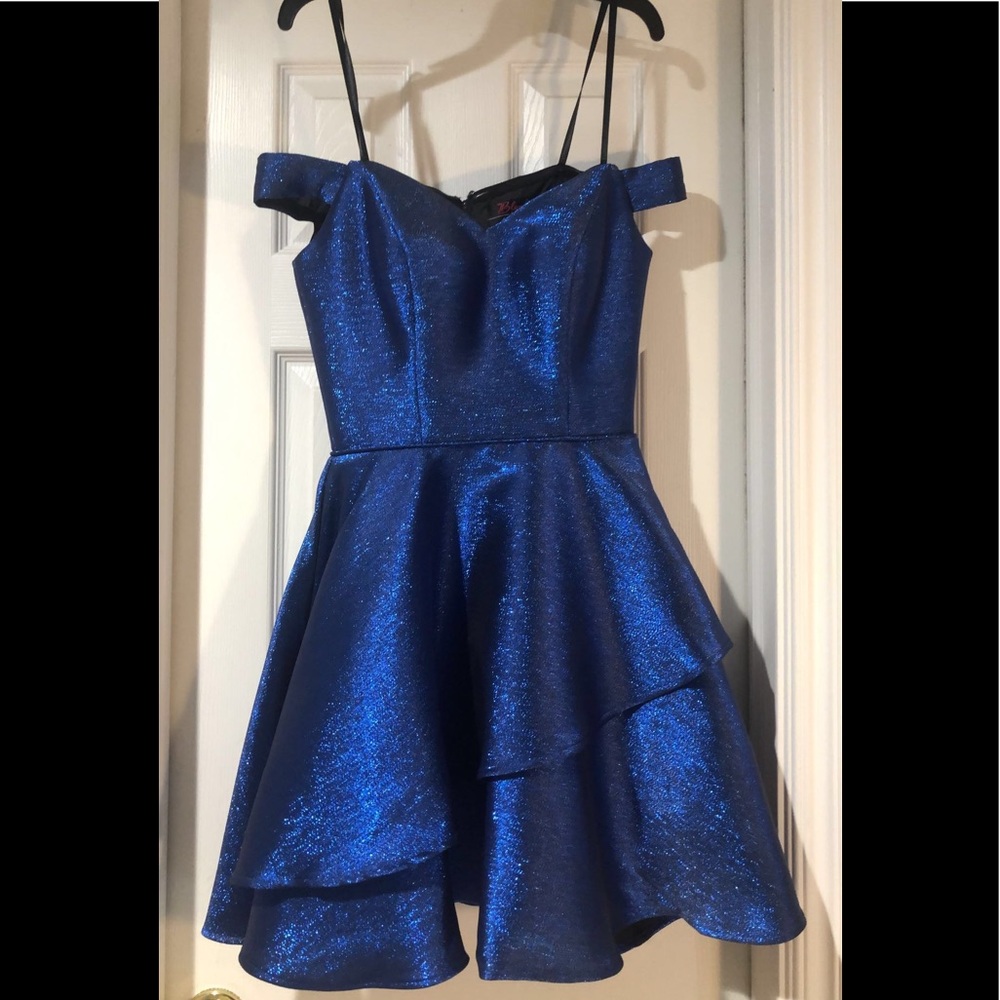 Blonde Nites Sparkly Blue Dress